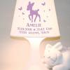 Kinderlampe Schlummerlampe "Rehkitz mit Geburtsdaten" Tischleuchte als Geschenk zur Geburt Bild 4