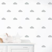 Wandtattoo Wandsticker "Wolken"  5 Größen, individualisierbar Bild 1