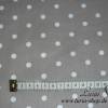 9,50 EUR/m Stoff Baumwolle Punkte weiß beige 8mm Ökotex Bild 4