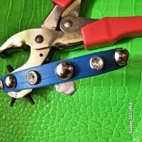 Kleines zierliches Hundehalsband, blau mit Ziernieten (HH 04) Bild 6