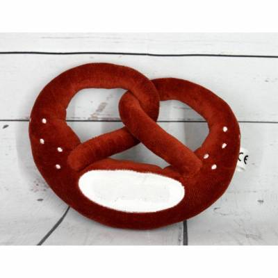 Brezel Nicki personalisierbar mit Name oder als Rassel, 15 cm