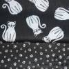 10,40 EUR/m Baumwolle süße Katzen weiß auf schwarz Bild 4