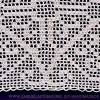 Vintage weißes handgehäkeltes Deckchen aus Baumwolle, 45 cm x45 cm, Unikat Bild 4