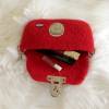 Rote Filz Gürteltasche für die Reise, kleine Brieftasche oder Geldbörse, Hüfttasche für jeden Anlass Bild 3