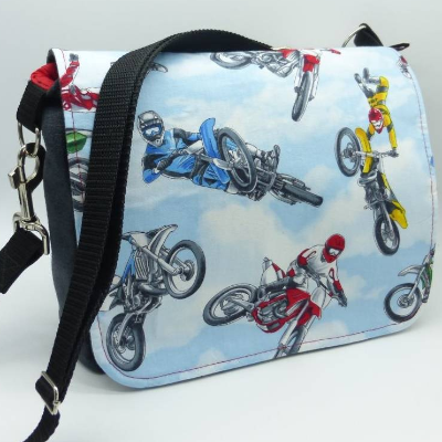 Crossbody-Bag Motocross, Stunt Riding, Cross, hessmade Unikat