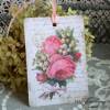 Geschenkanhänger, Dekoanhänger, Tags mit schönen Vintage Rosenmotiven Bild 2
