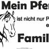 Stickdatei "Mein Pferd ist Familie" 20x30 Bild 2