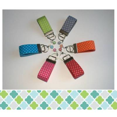 Schlüsselanhänger Punkte mit Punkte-Charm