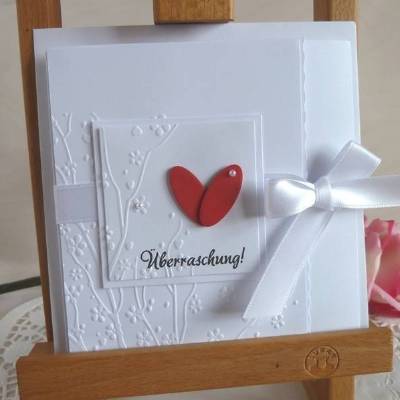 Schwangerschaft/Karte Schwangerschaftsanzeige/Zur Bekanntgabe der Schwangerschaft