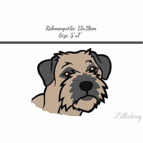 Stickdatei "Border Terrier" 13x18