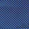 8,90 EUR/m Stoff Baumwolle - Punkte weiß auf blau / royalblau 2mm Bild 1