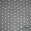 9,50 EUR/m Stoff Baumwolle Sterne weiß auf grau 10mm Bild 2