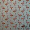 11,00 EUR/m Dekostoff Stoff Flamingo auf hellbeige / Beige - Leinenlook Leinenoptik Bild 4
