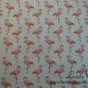 11,00 EUR/m Dekostoff Stoff Flamingo auf hellbeige / Beige - Leinenlook Leinenoptik Bild 5
