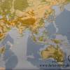 11,30 EUR/m Dekostoff Weltkarte Landkarte / World map auf blau Bild 2