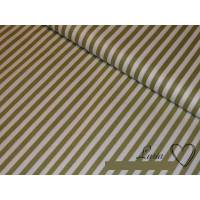 8,90 EUR/m Stoff Baumwolle - Streifen grün-weiß 5mm Bild 1
