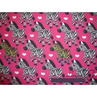 16,00 EUR/m Softshell mit Fleece Innenseite Zebras auf pink Bild 1