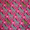 16,00 EUR/m Softshell mit Fleece Innenseite Zebras auf pink Bild 3