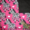 16,00 EUR/m Softshell mit Fleece Innenseite Zebras auf pink Bild 4