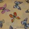 9,50 EUR/m Stoff Baumwolle bunte Schmetterlinge auf gelb Bild 2