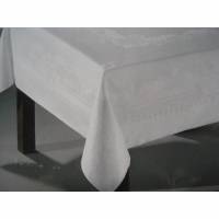 Vintage weiße Tischdecke, 170cm x 130cm, 67"x51", Tischwäsche, neu&unbenutzt Bild 1