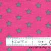 12,60 EUR/m Jersey Baumwolle Sterne grau auf pink Bild 3