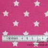 9,50 EUR/m Stoff Baumwolle - Sterne weiß auf pink Ökotex100 Bild 2