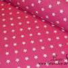 9,50 EUR/m Stoff Baumwolle - Sterne weiß auf pink Ökotex100 Bild 3