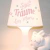 Kinderlampe Tischlampe "Süße Träume" Name & Farbe individualisierbar Bild 2