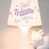 Kinderlampe Tischlampe "Süße Träume" Name & Farbe individualisierbar Bild 3
