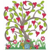 " Traumbaum der Liebe " Liebesbaum " Stickdateien, 2 Größen bitte Format auswählen Bild 1