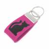 Schlüsselanhänger Katze Front Wollfilz personalisiertes Geschenk mini klein kurz Bild 4