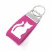 Schlüsselanhänger Katze Front Wollfilz personalisiertes Geschenk mini klein kurz Bild 5