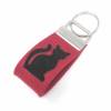 Schlüsselanhänger Katze Front Wollfilz personalisiertes Geschenk mini klein kurz Bild 6