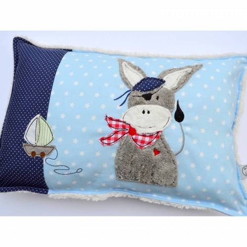 Stickdatei Esel Pirat doodle 13x18cm