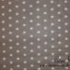 9,50 EUR/m Stoff Baumwolle Sterne weiß auf beige / braun Bild 3