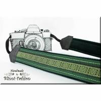 Kameragurtin grün für deine Kamera, Kameraband für Spiegelreflex und Systemkameras Bild 1