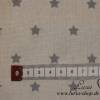 9,50 EUR/m Stoff Baumwolle Sterne grau auf hellbeige-grau Bild 3