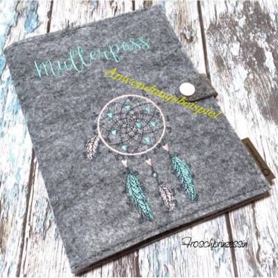 * Herzchen - Traumfänger *   2 Stickdateien, 10 x 10 cm und 13 x 18 cm