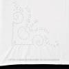 Vintage, Paradekissen handgestickt, Kissenbezug, 80x73 cm, Weißwäsche, Monogramm, Baumwolle, Bild 3