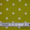 9,50 EUR/m Stoff Baumwolle Punkte weiß apfelgrün 8mm Ökotex Bild 3