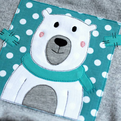 Applikationsvorlage Eisbär Eisbäri | PDF-Datei