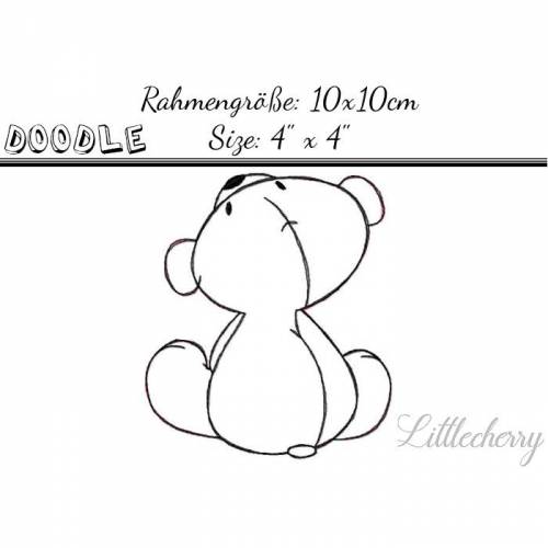 Doodle Stickdatei "Teddy" 10x10