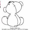 Doodle Stickdatei "Teddy" 10x10 Bild 2