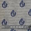 9,90 EUR/m Stoff Baumwolle Maritim Anker Text blau auf weiß Bild 3