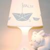 Kinderlampe Schlummerlampe "Papierschiffchen mit Name" Schiffchen, personalisierte Tischlampe Bild 6