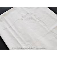 Vintage, Aussteuerbettwäsche, Kissenbezug 80x72 cm, 31.5"x28", Kopfkissen weiß Bild 1