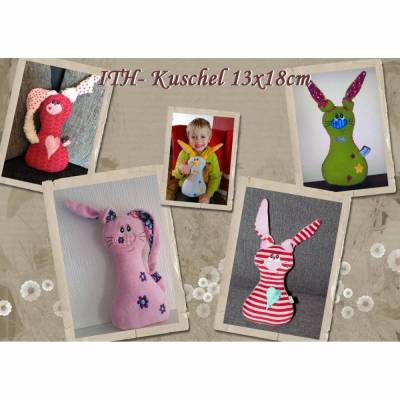 Stickdatei ITH - Kuschel Hase 13x18cm