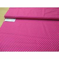 Baumwolle " Judith" Punkte/Dots  2mm pink/weiß Oeko-Tex Standard 100(1m/8,-€) Bild 1