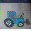 Kinderrucksack / Kindergartenrucksack Baustelle (Jeans) für Jungen mit Zugband Bild 4